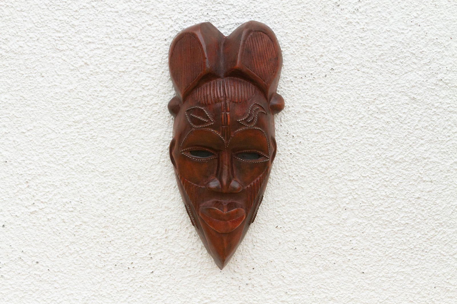 Rugged Brown African Carved Wall Art - 3