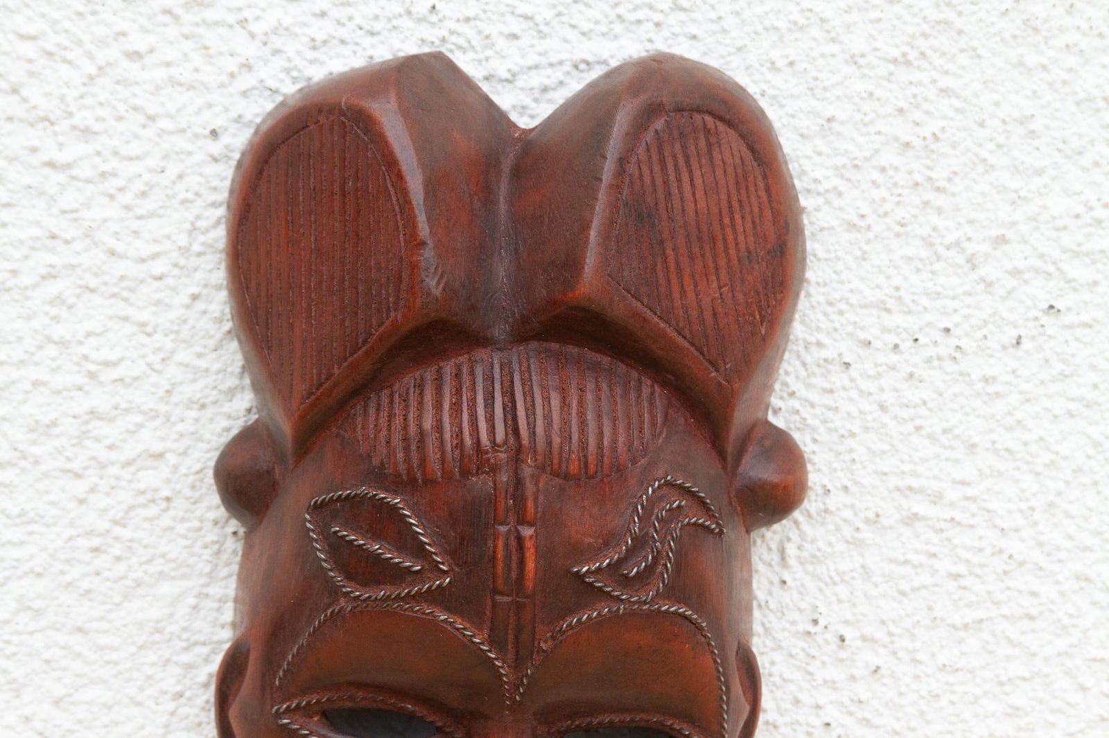 Rugged Brown African Carved Wall Art - 5