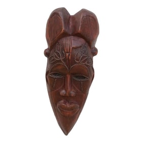 Carved Wood Tribal Wall Art