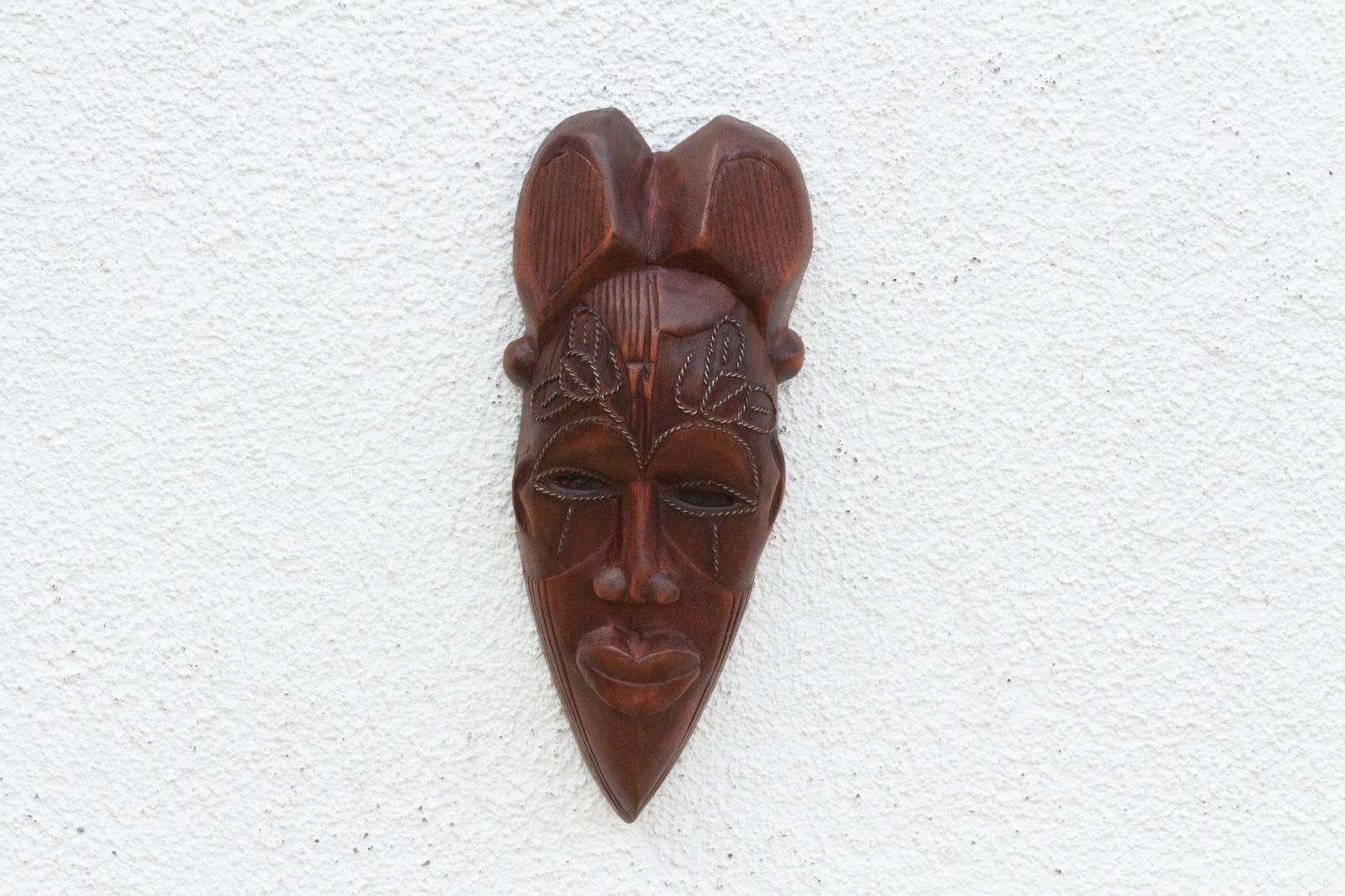 Carved Wood Tribal Wall Art - 3