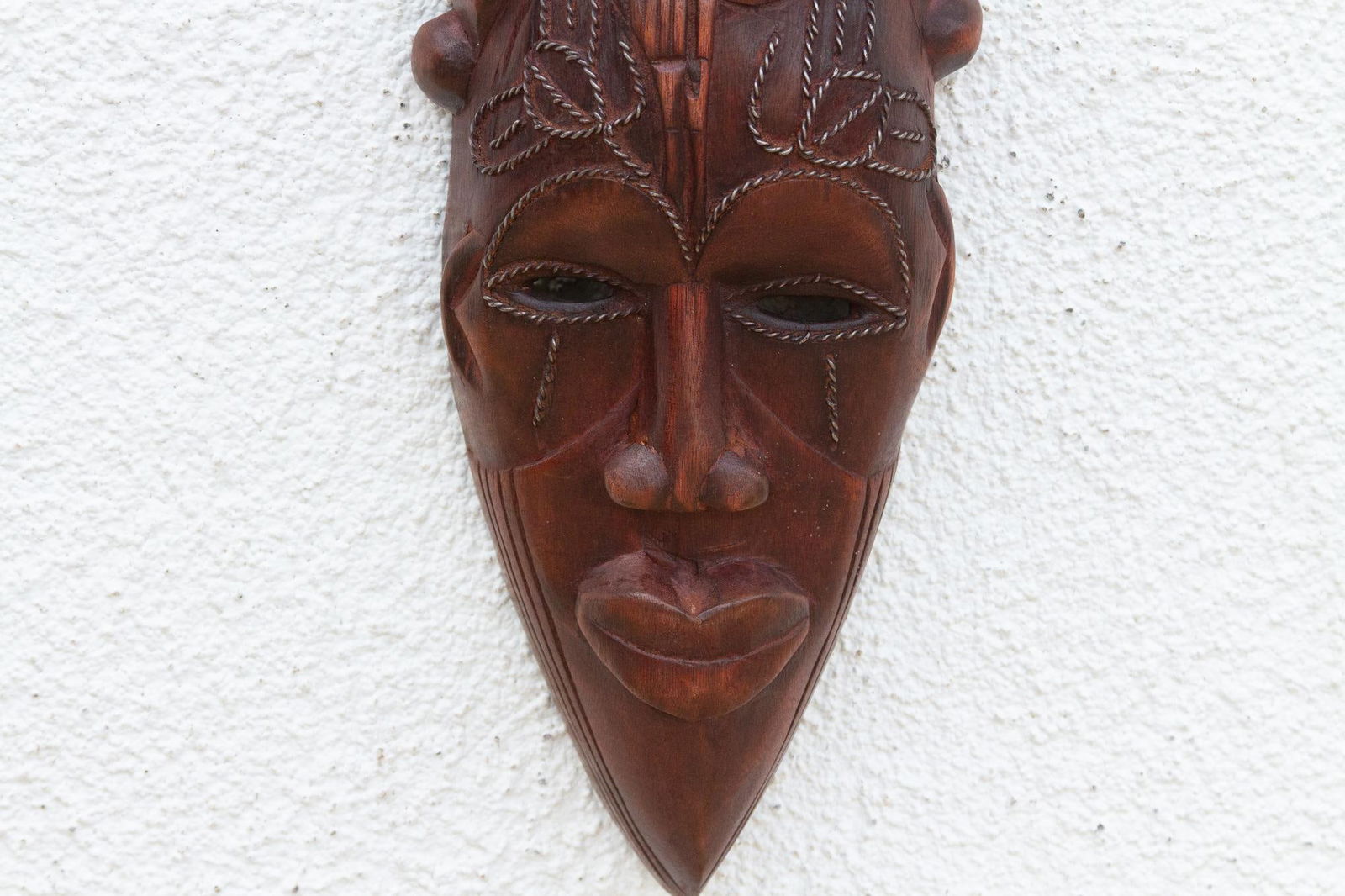 Carved Wood Tribal Wall Art - 4