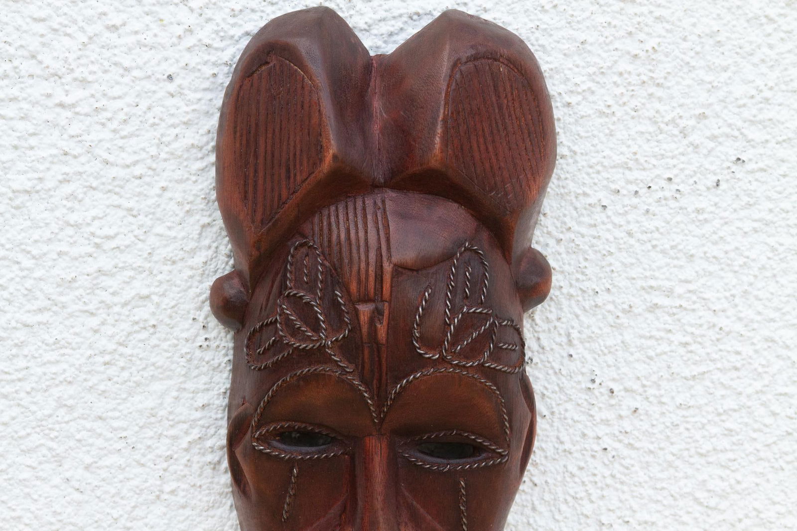 Carved Wood Tribal Wall Art - 5