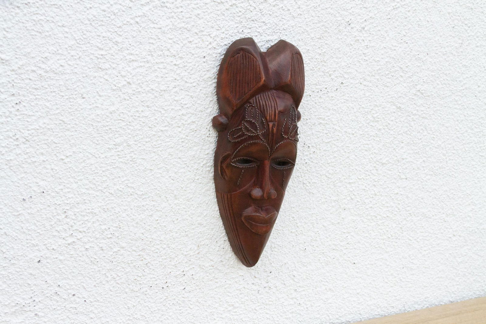 Carved Wood Tribal Wall Art - 7