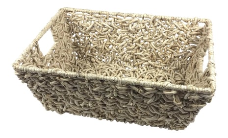 Artisan Interwoven Tray Basket