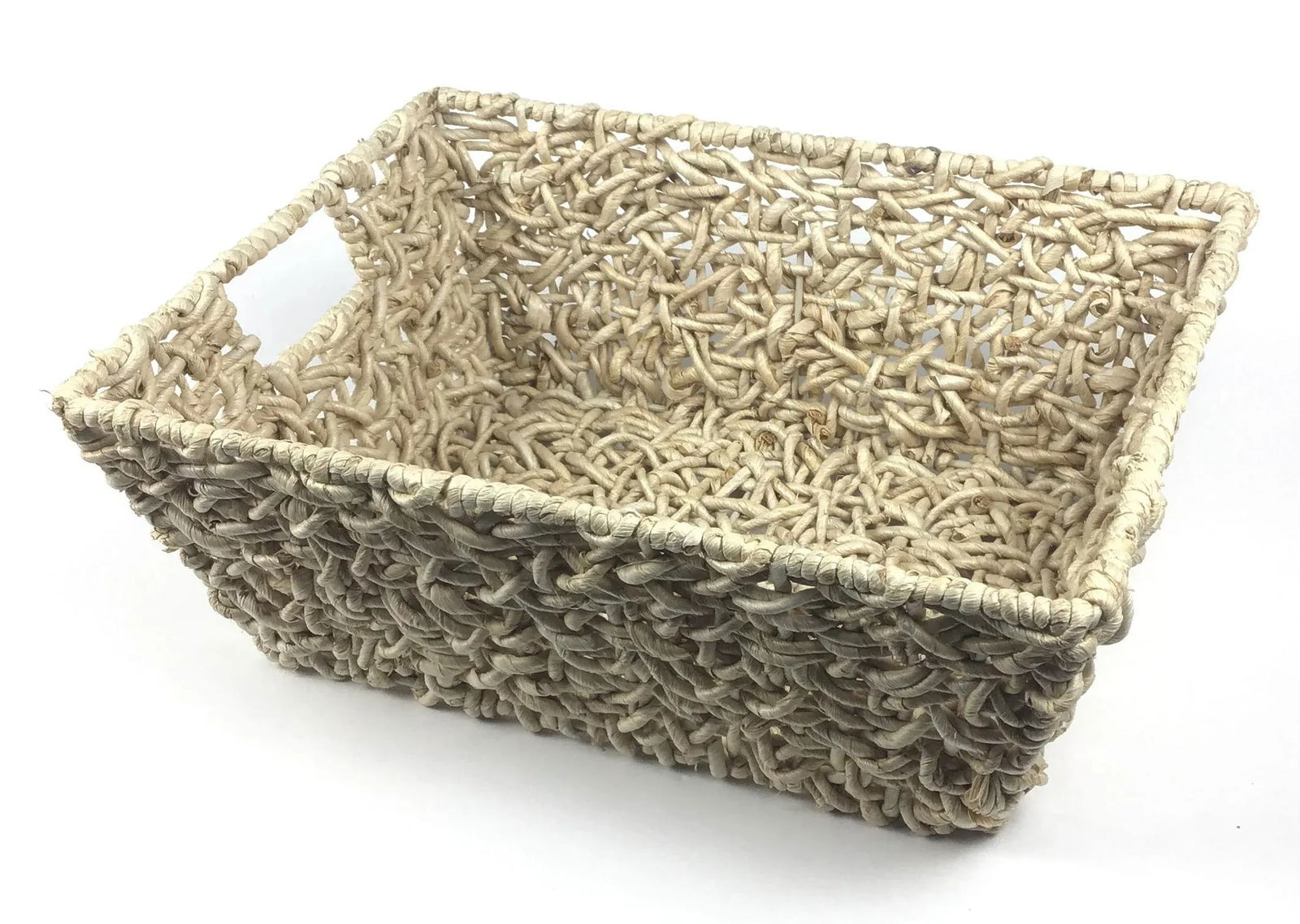 Artisan Interwoven Tray Basket - 3