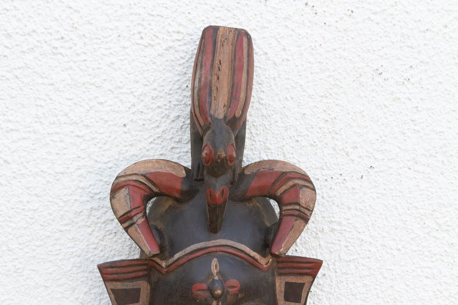 Painted "Lipiko" African Mask, a Guardian Spirit - 3