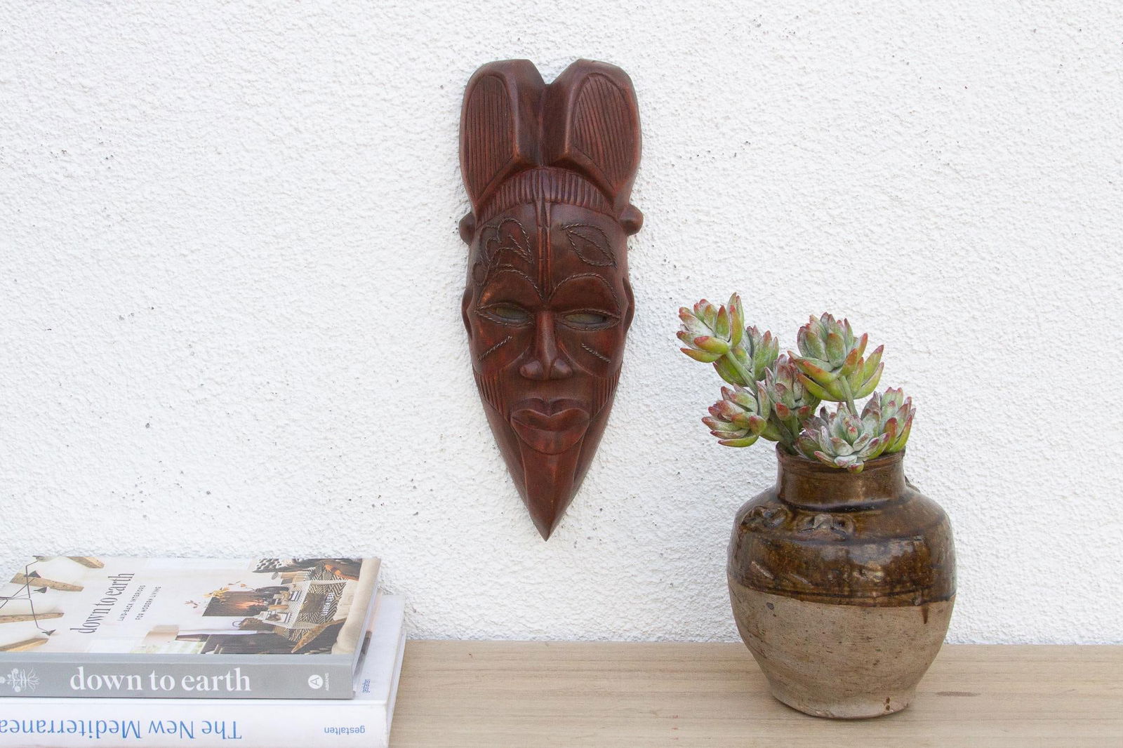 The Pointed Chin, Carved African Mask - 2
