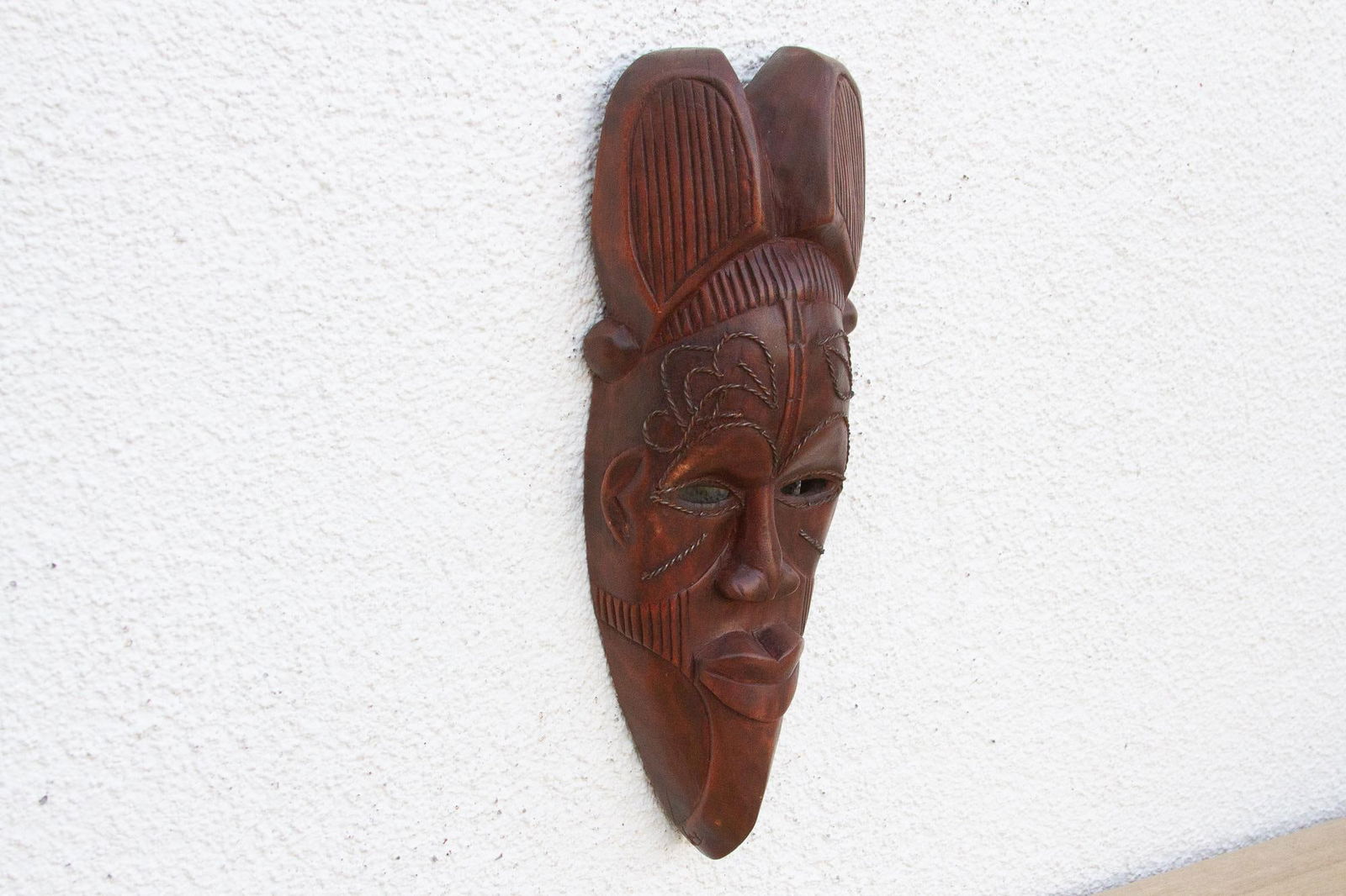 The Pointed Chin, Carved African Mask - 3