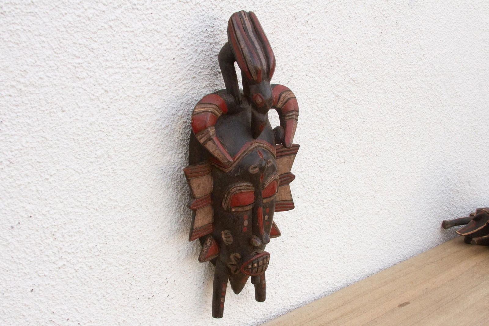 Horned Spirit, African Ritual Mask - 4