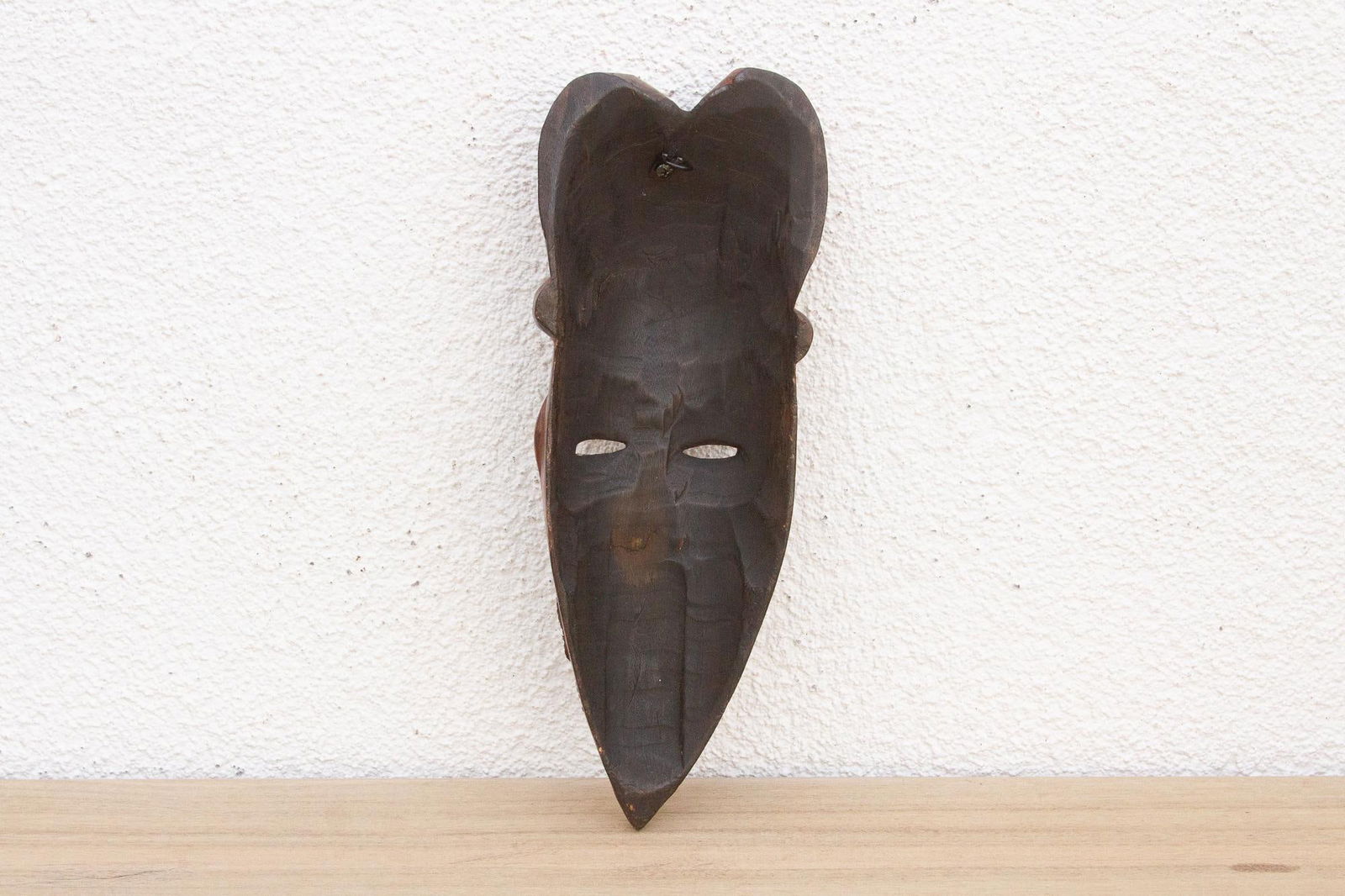 Polished Brown African Mask Wall Art - 7