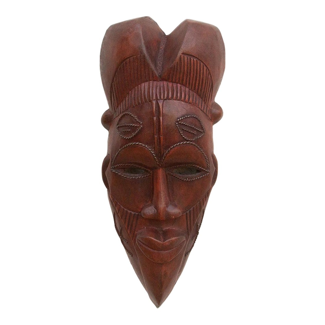 Elongated Face Carved African Mask (1 of 7)