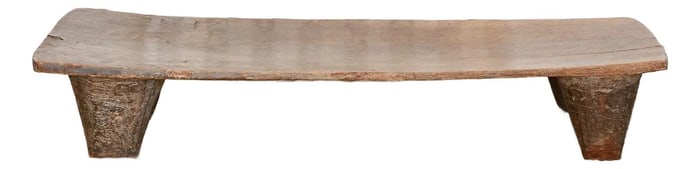 Akan Rustic African Senufo Low Bench