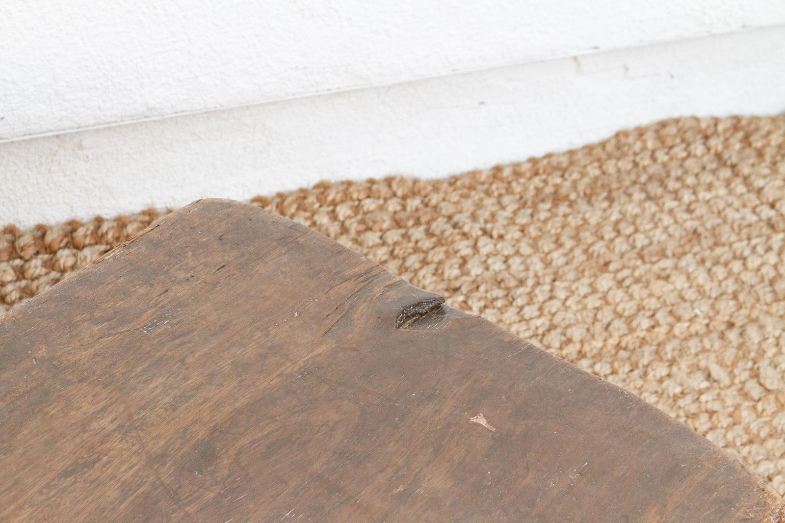 Akan Rustic African Senufo Low Bench - 7