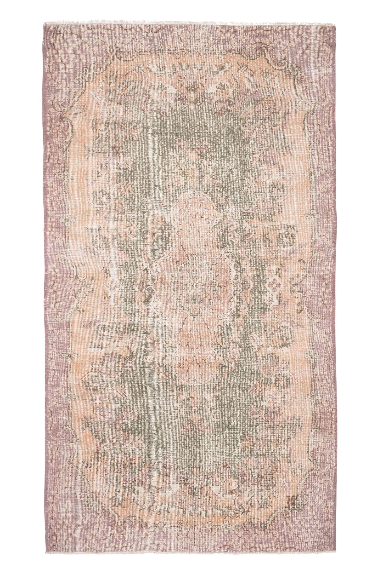 Distressed Turkish Sparta Rug - Large Area Rug 5'7" X 10'2" - 2
