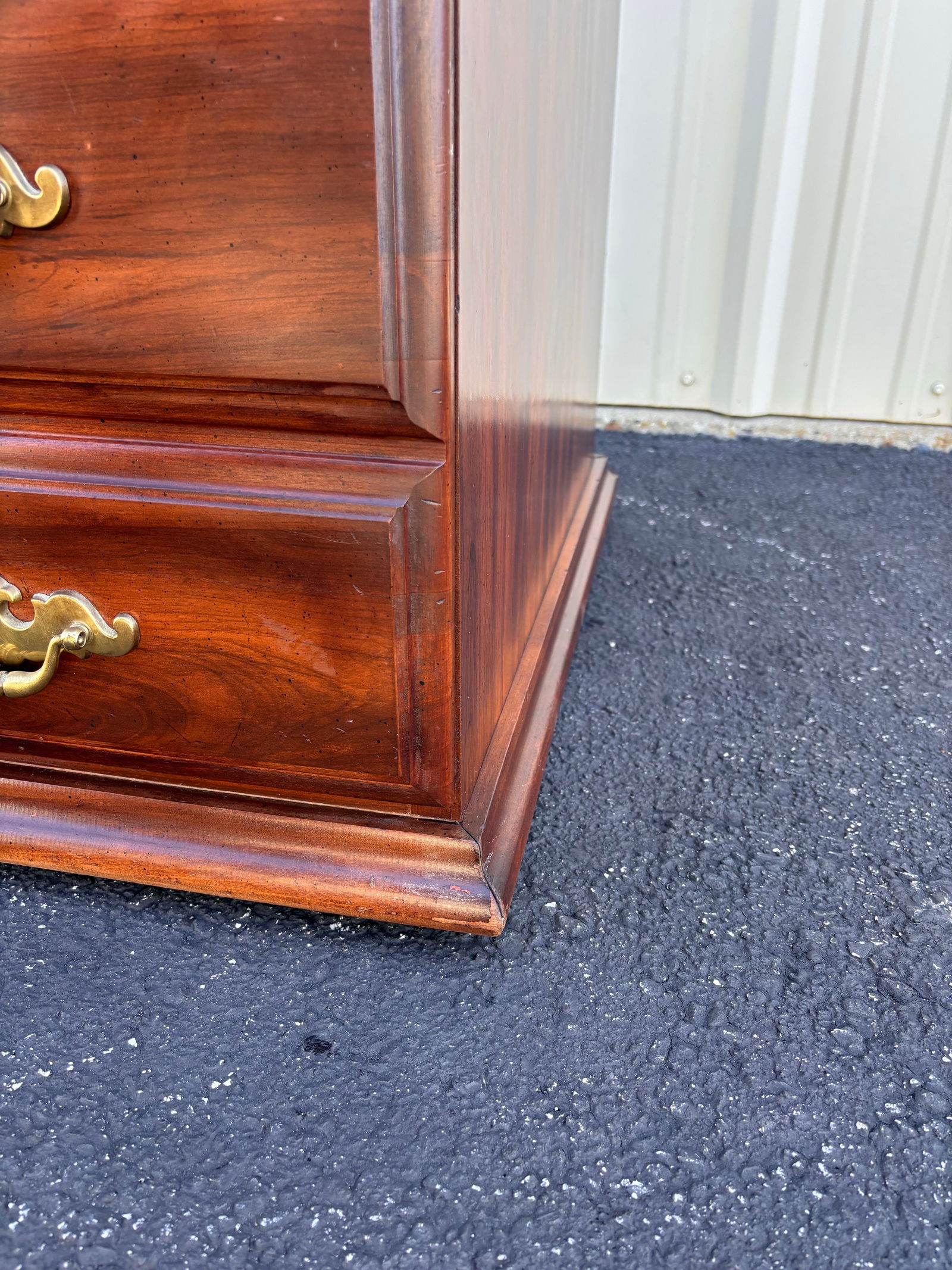 Two-Drawer Cherry Chippendale Style Filing Cabinet - 12