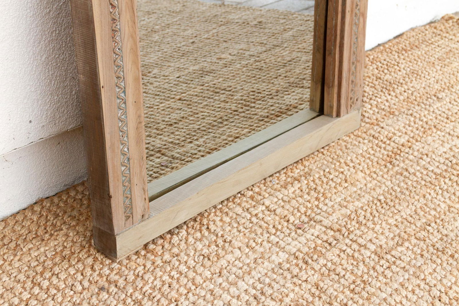 19th Century Charming Indo-French Tall Mirror - 7