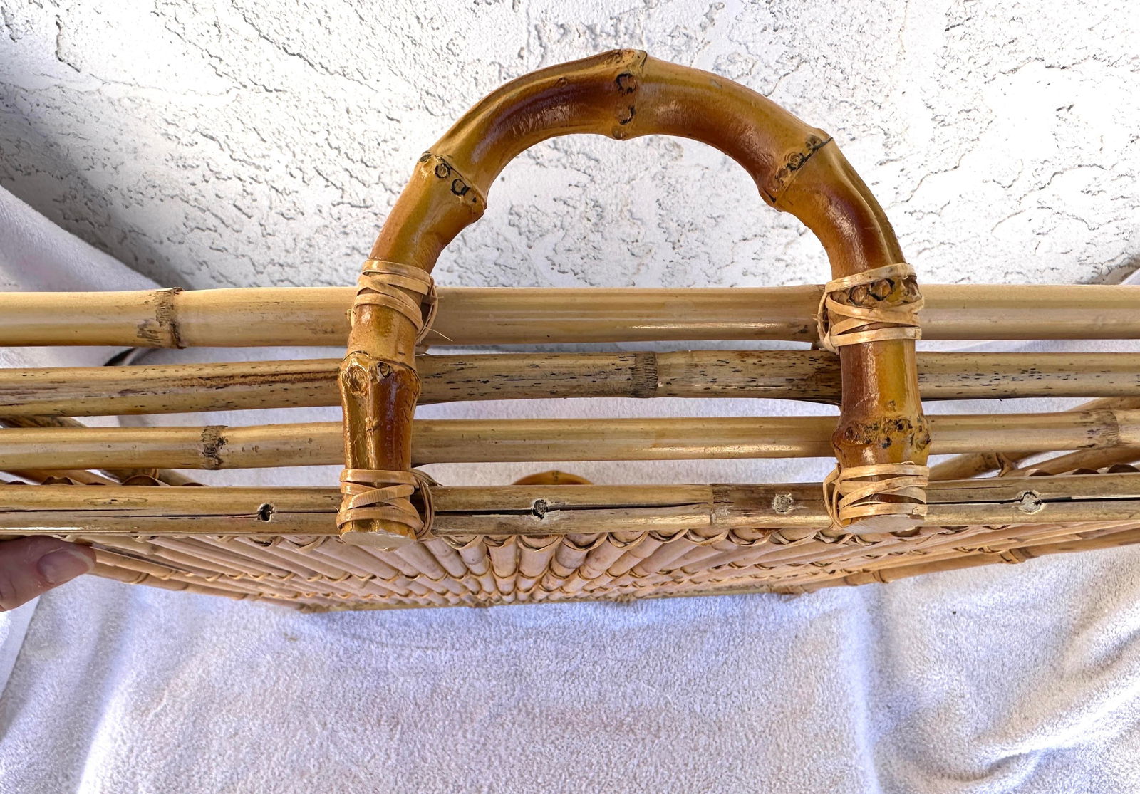 Vintage Bamboo Serving Tray - 5