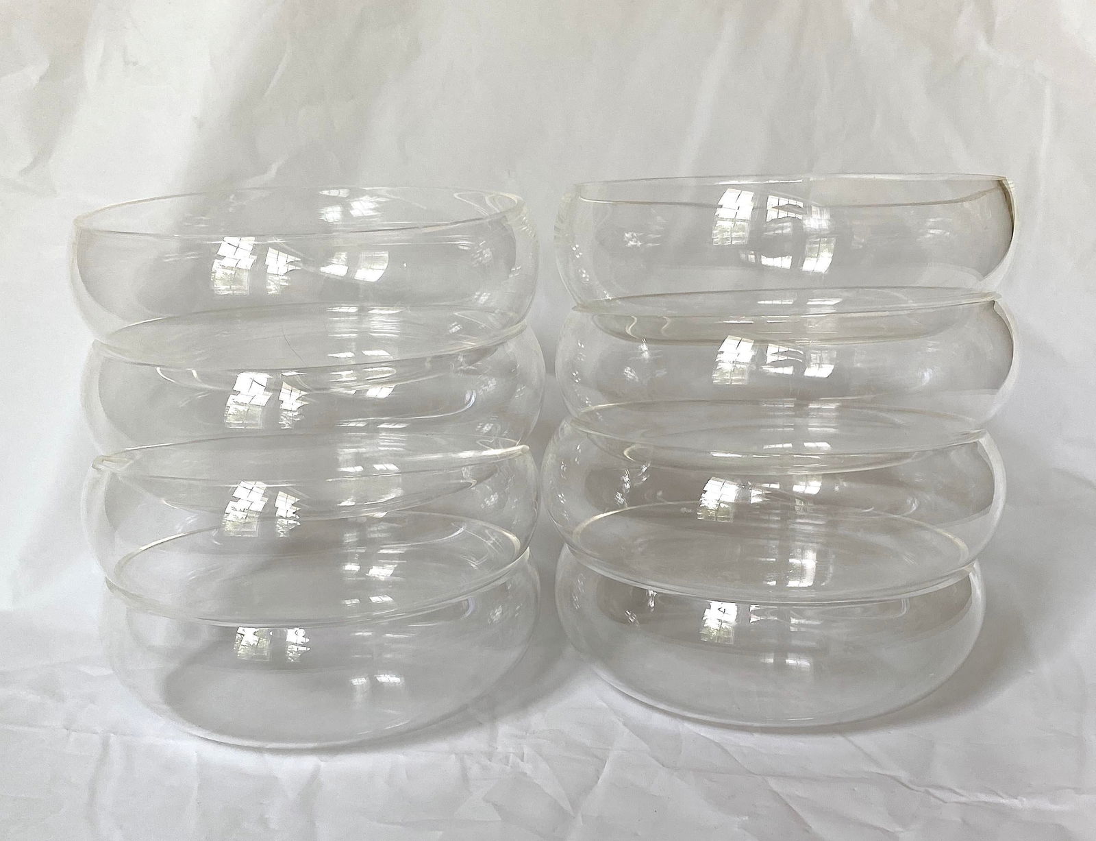 Vintage 1970s Mod Lucite Salad Set With Bowls and Serving Utensils Set- 11 Pieces - 10
