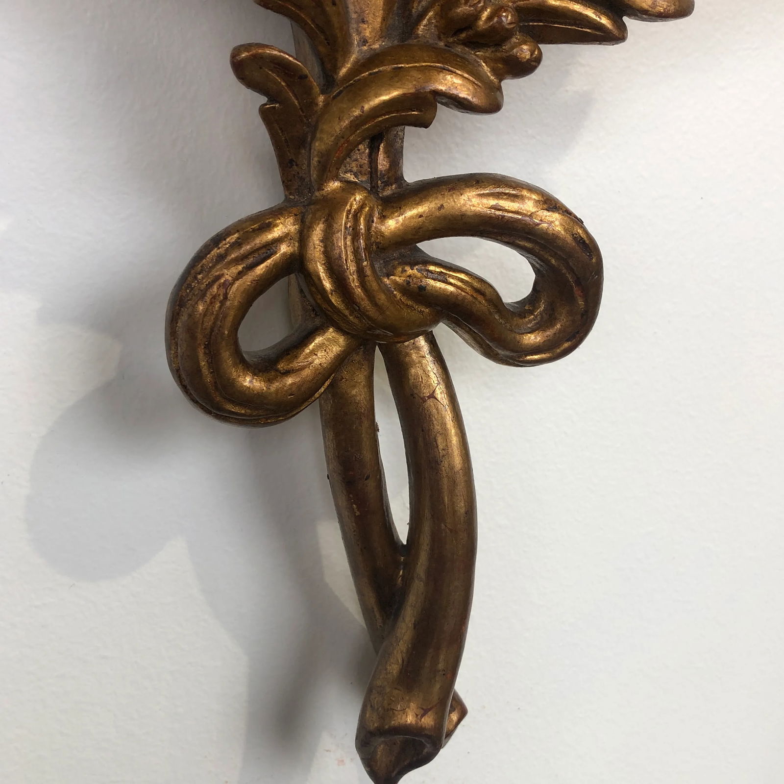 Pair of Traditional Italian Three Light Hand-Carved Wood Sconces - 5