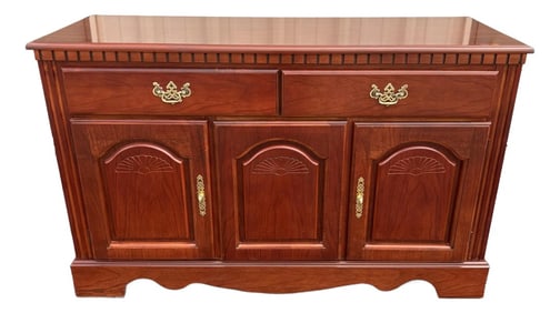 Broyhill Chippendale Style Cherry Sideboard Buffet