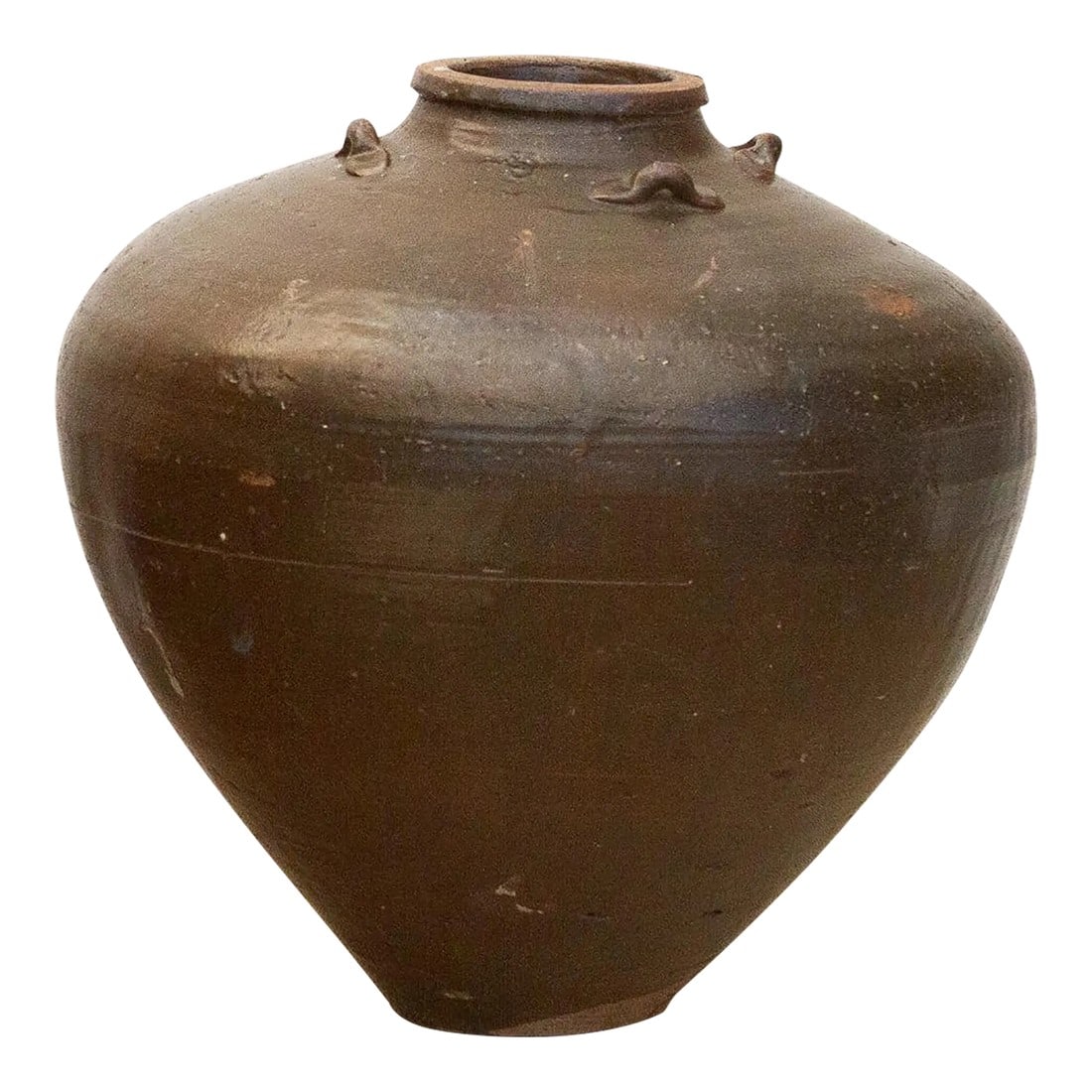 Rustic Rounded Silhouette Martaban Jar (1 of 9)