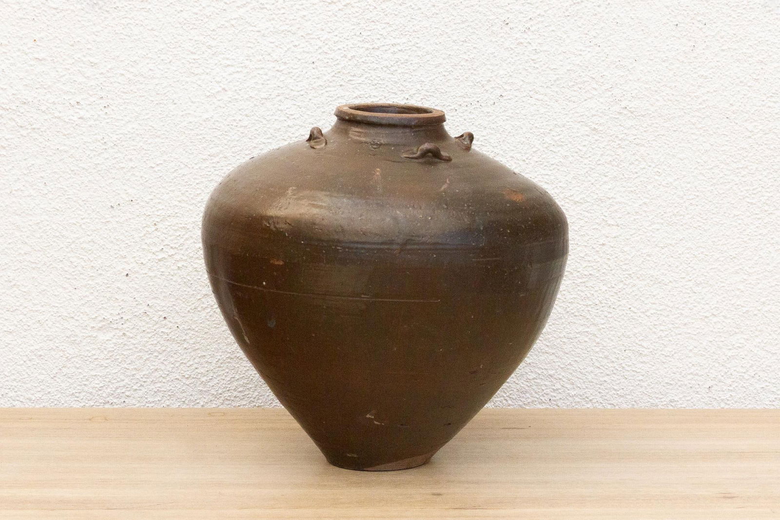 Rustic Rounded Silhouette Martaban Jar - 3