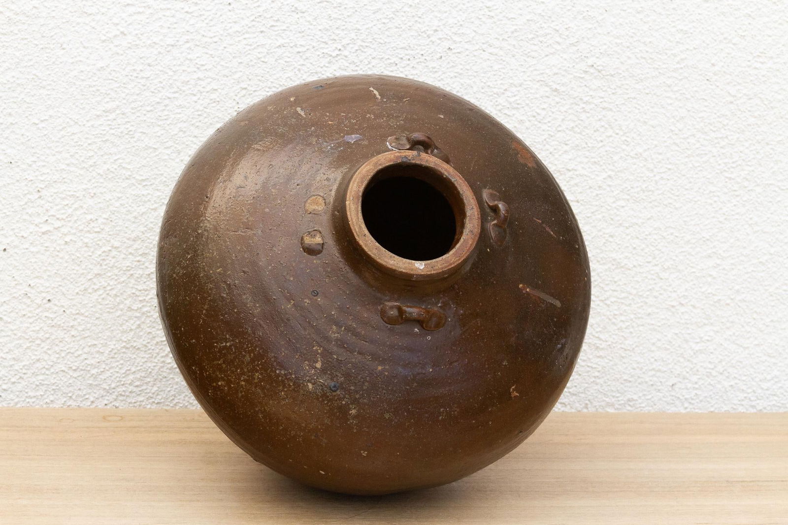 Rustic Rounded Silhouette Martaban Jar - 8