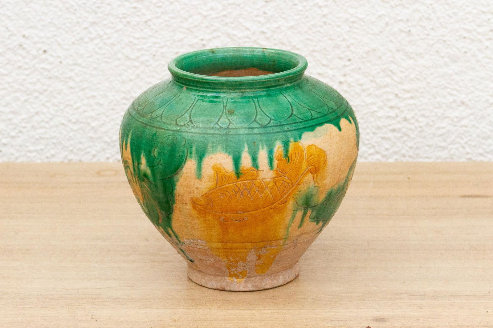 Tang Dynasty Style Sancai Pottery Vase - 5