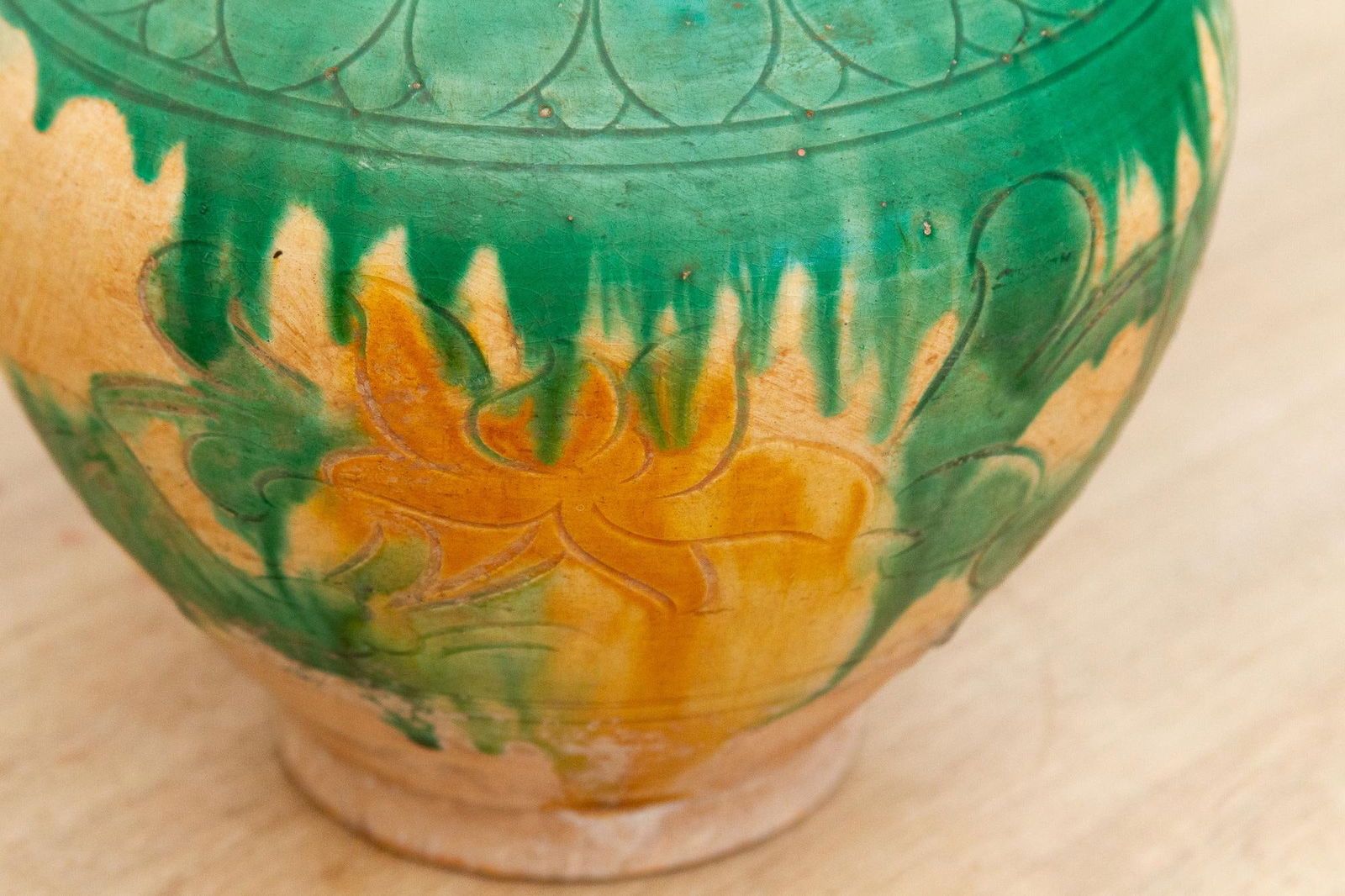 Tang Dynasty Style Sancai Pottery Vase - 6