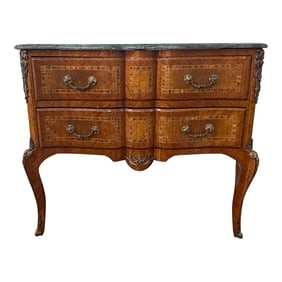 Mid 19th Century Chest of Drawers With Marble Top