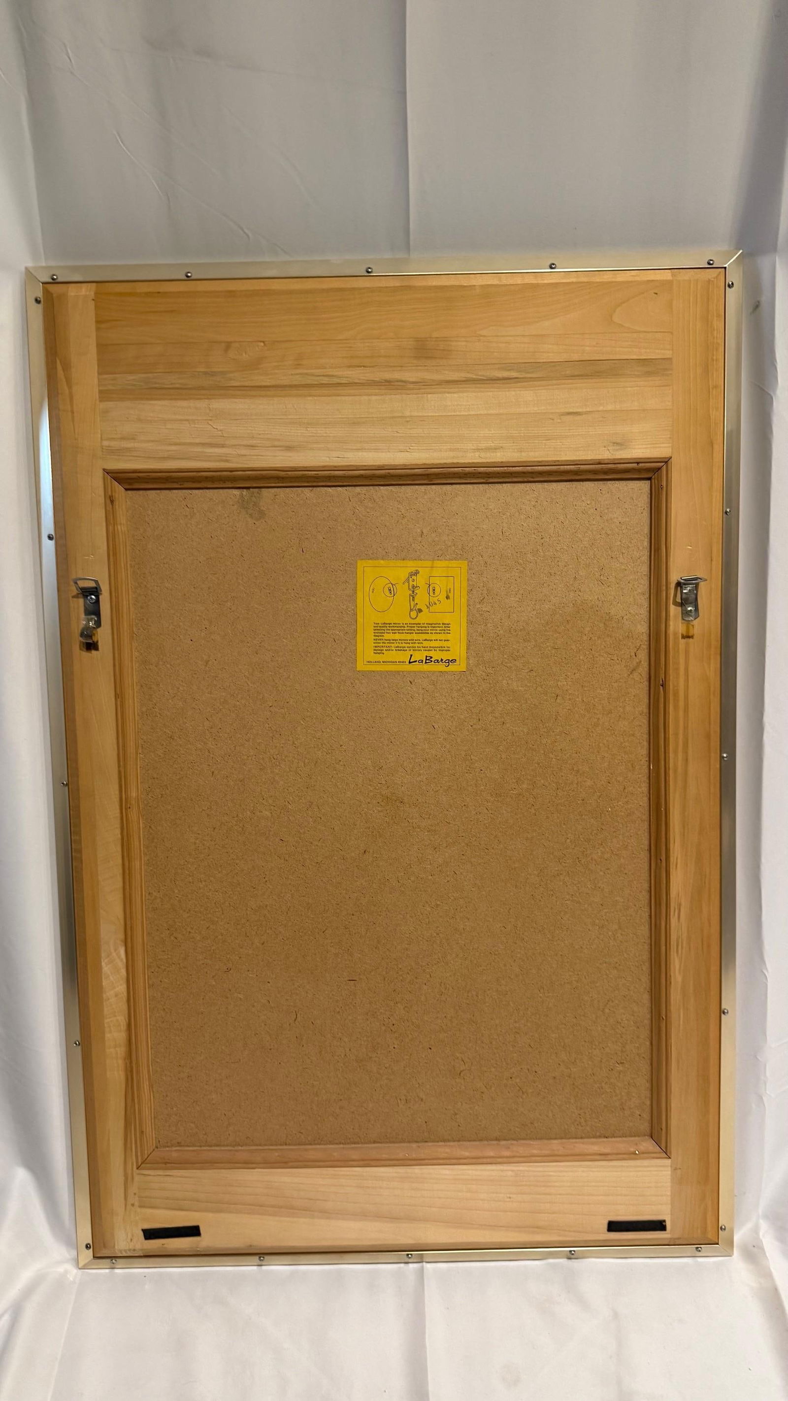 1980s LaBarge Chinoiserie Églomisé Mirror by K. Widing – Signed - 7