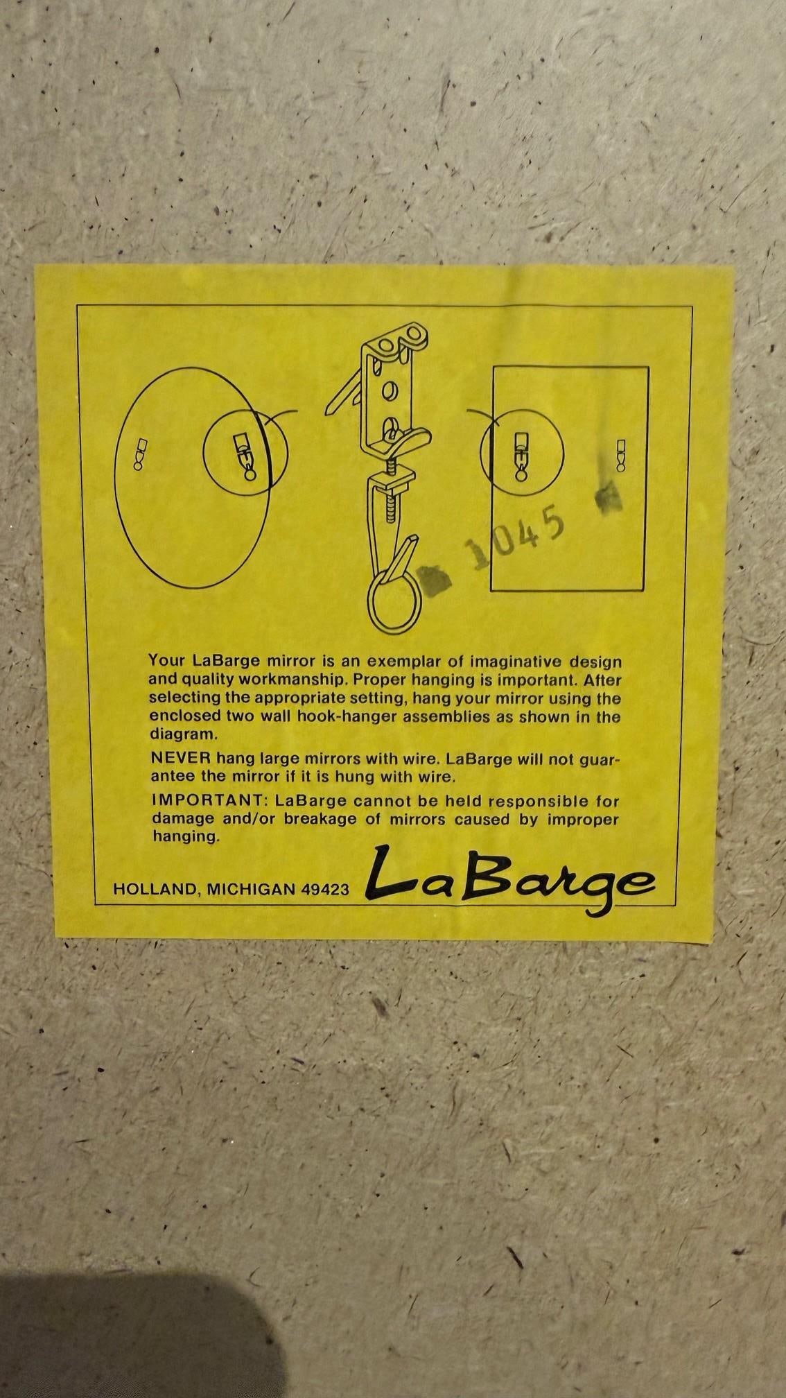 1980s LaBarge Chinoiserie Églomisé Mirror by K. Widing – Signed - 8