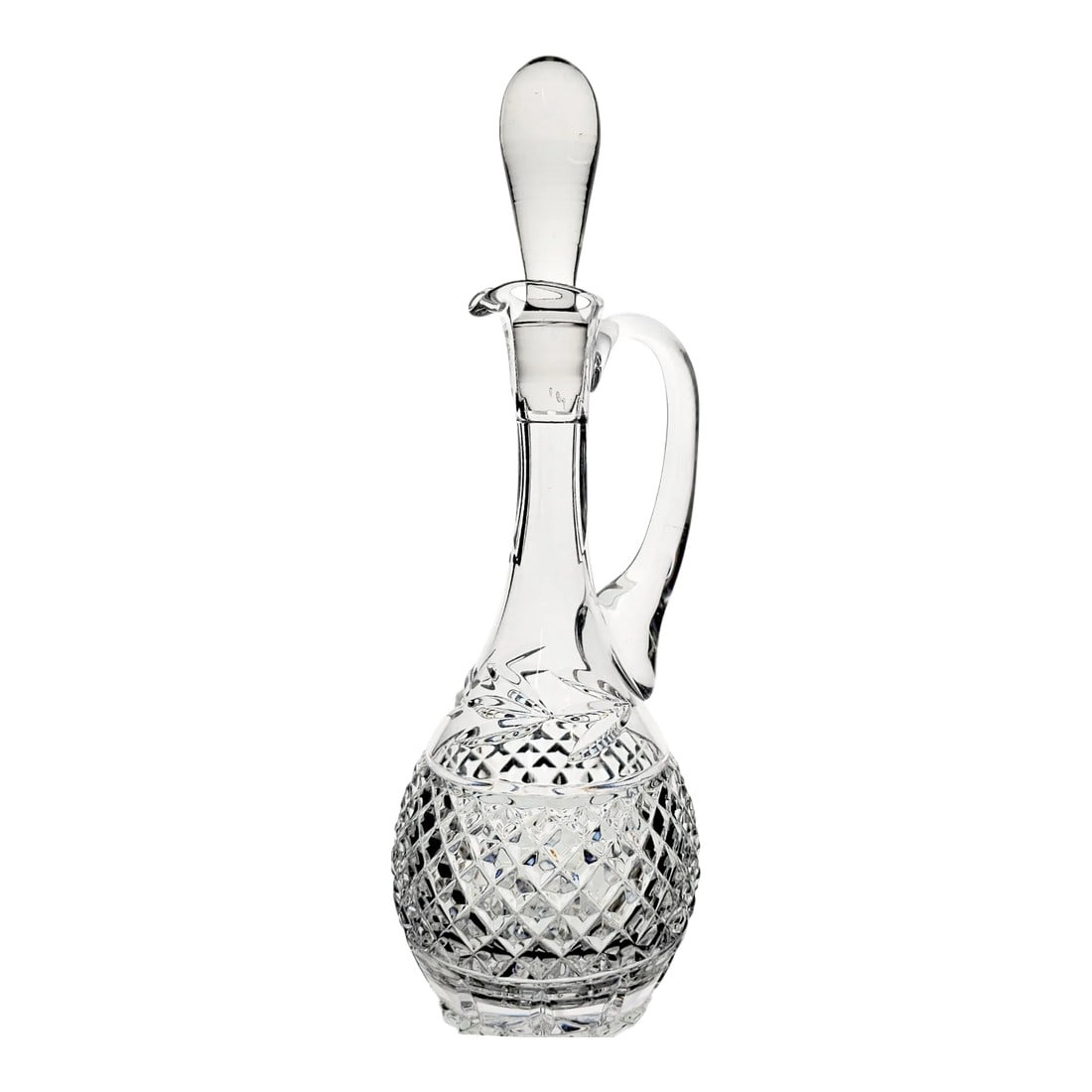 Vintage Galway Irish Crystal Leah Claret Decanter With Stopper European Cut Glass (1 of 8)