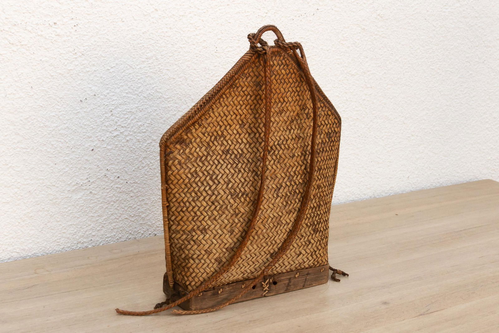 Finely Woven Antique Carrying Backpack - 4