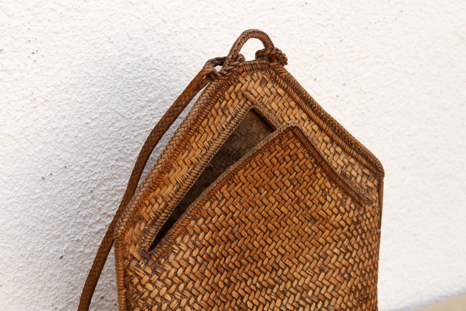 Finely Woven Antique Carrying Backpack - 5