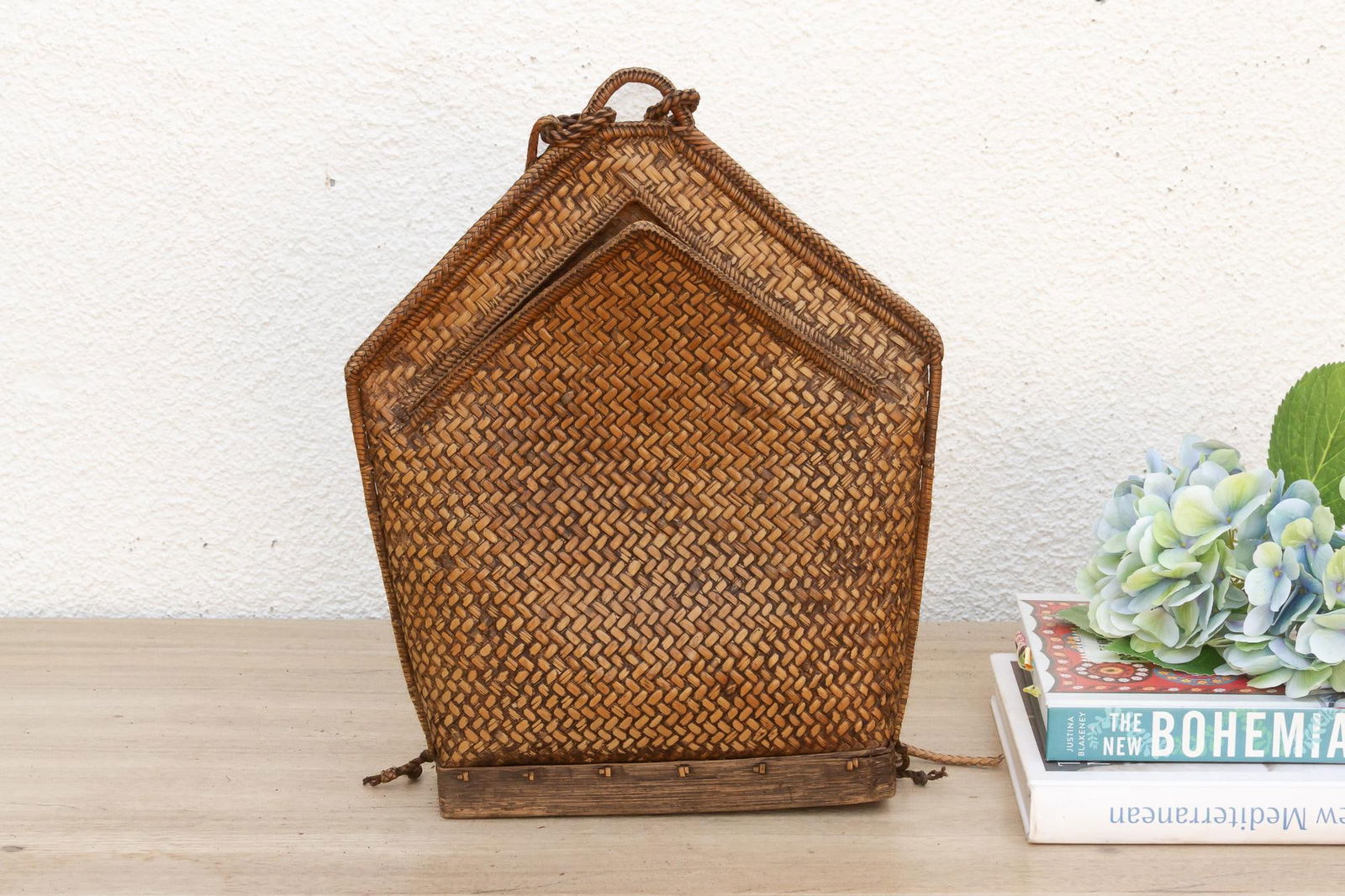 Finely Woven Antique Carrying Backpack - 8