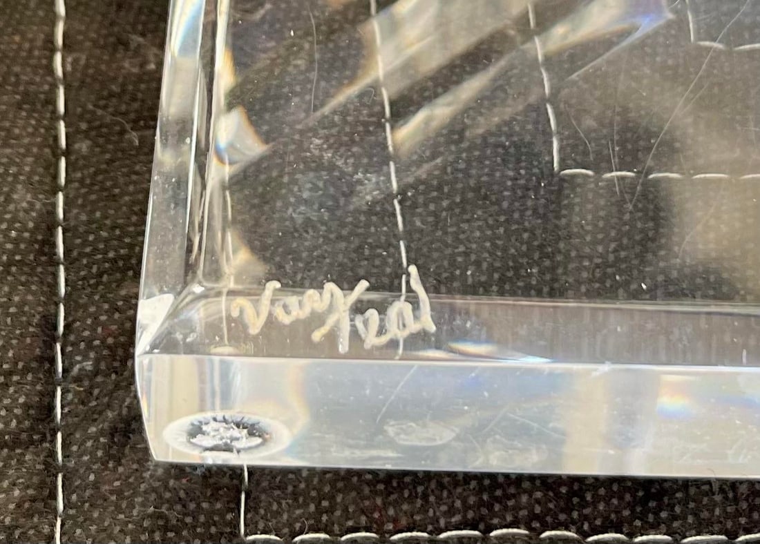 Van Teal Lucite Diamond Table Lamps - A Pair - 7