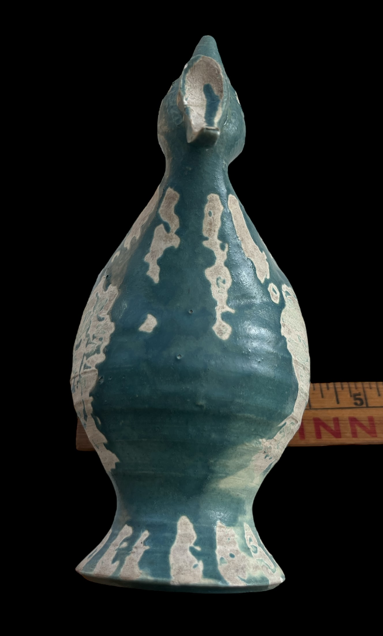 1950s Blue Bird Vase by Dodie Thayer Signed - 11