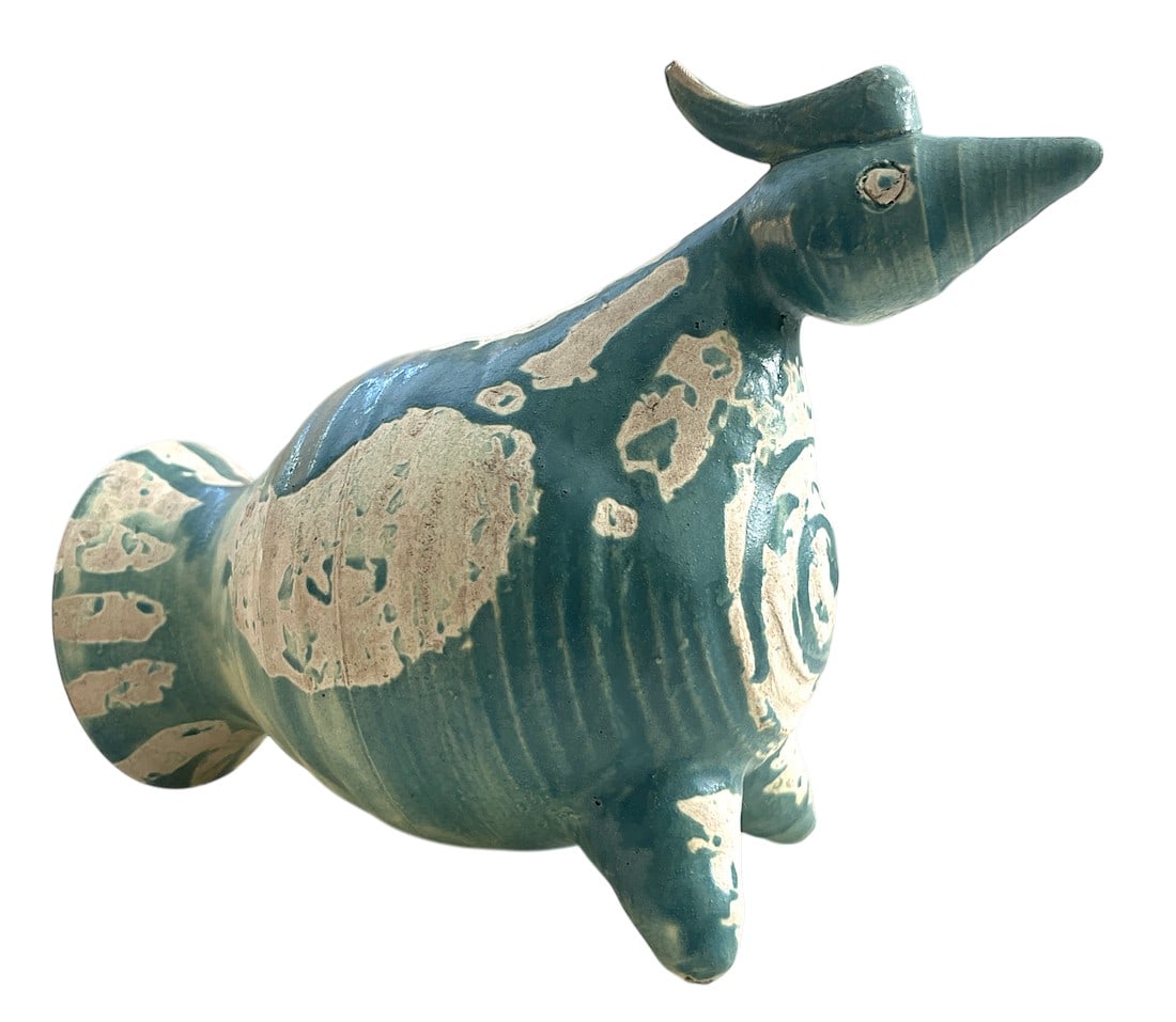 1950s Blue Bird Vase by Dodie Thayer Signed (1 of 12)