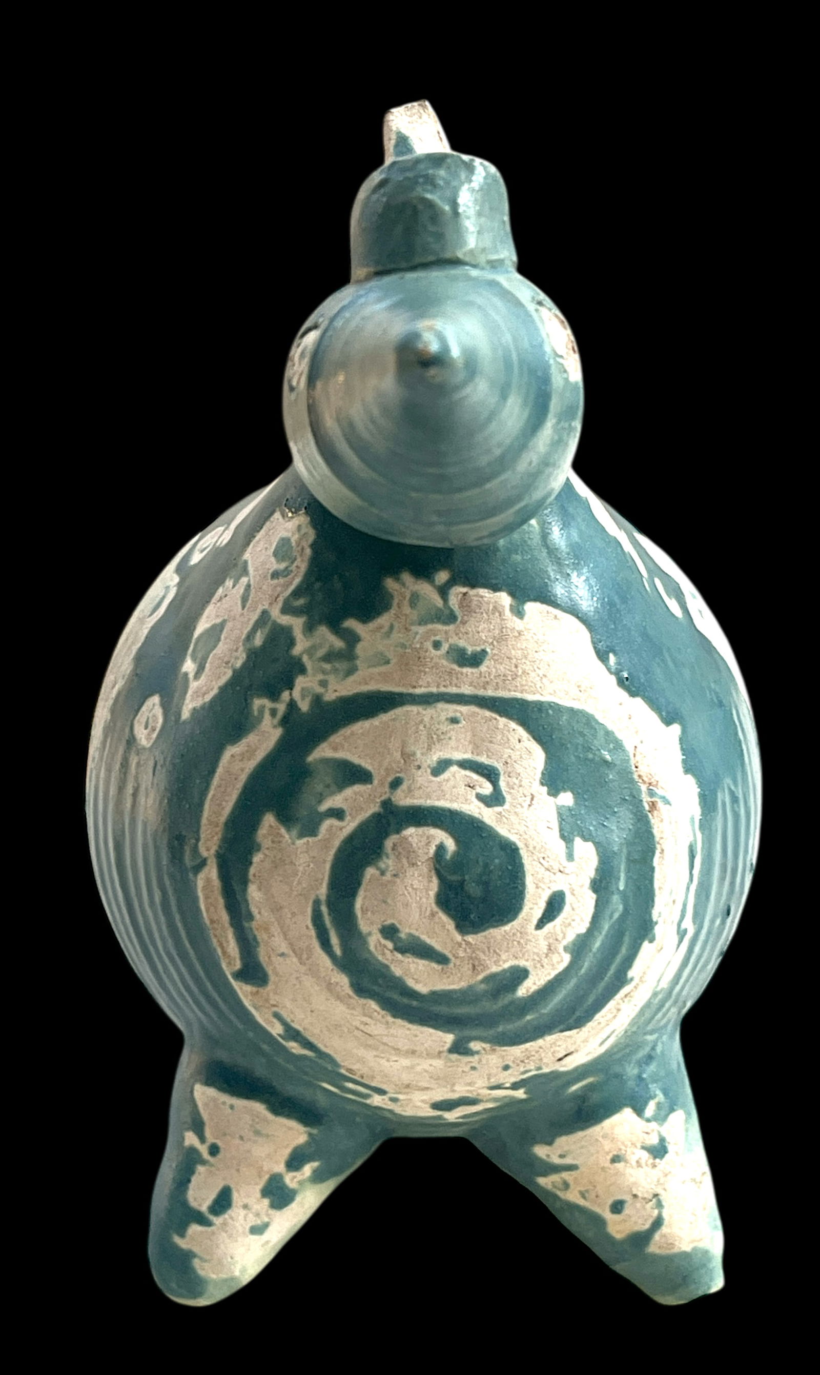 1950s Blue Bird Vase by Dodie Thayer Signed - 4