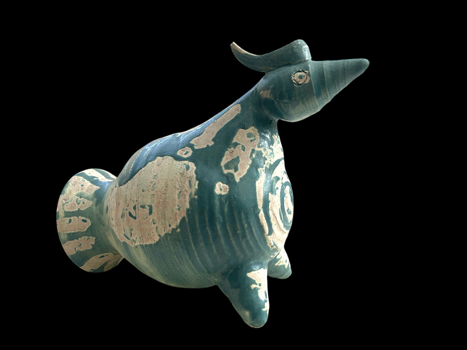 1950s Blue Bird Vase by Dodie Thayer Signed - 6