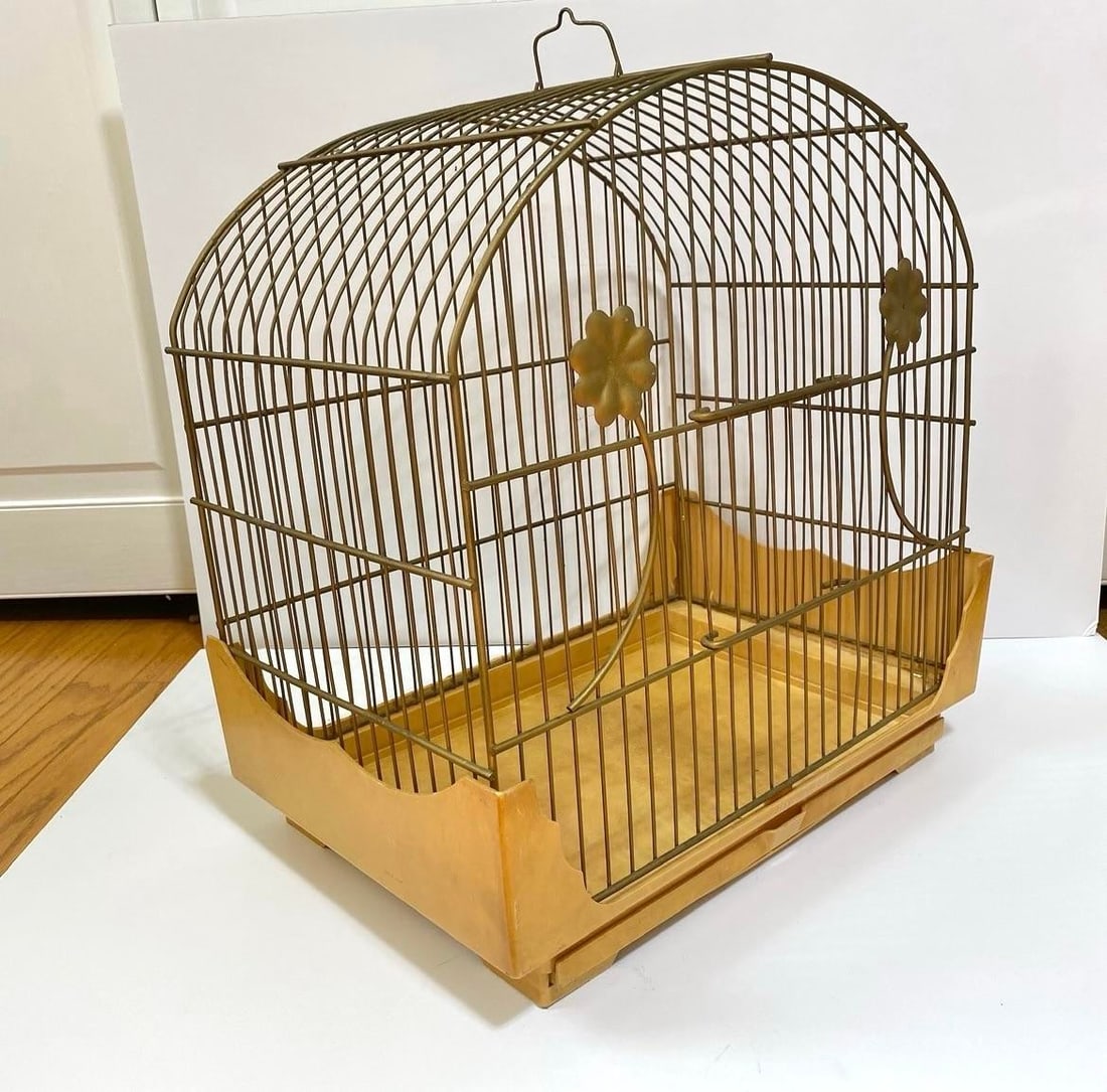 1950s Art Nouveau Bird Cage - 4