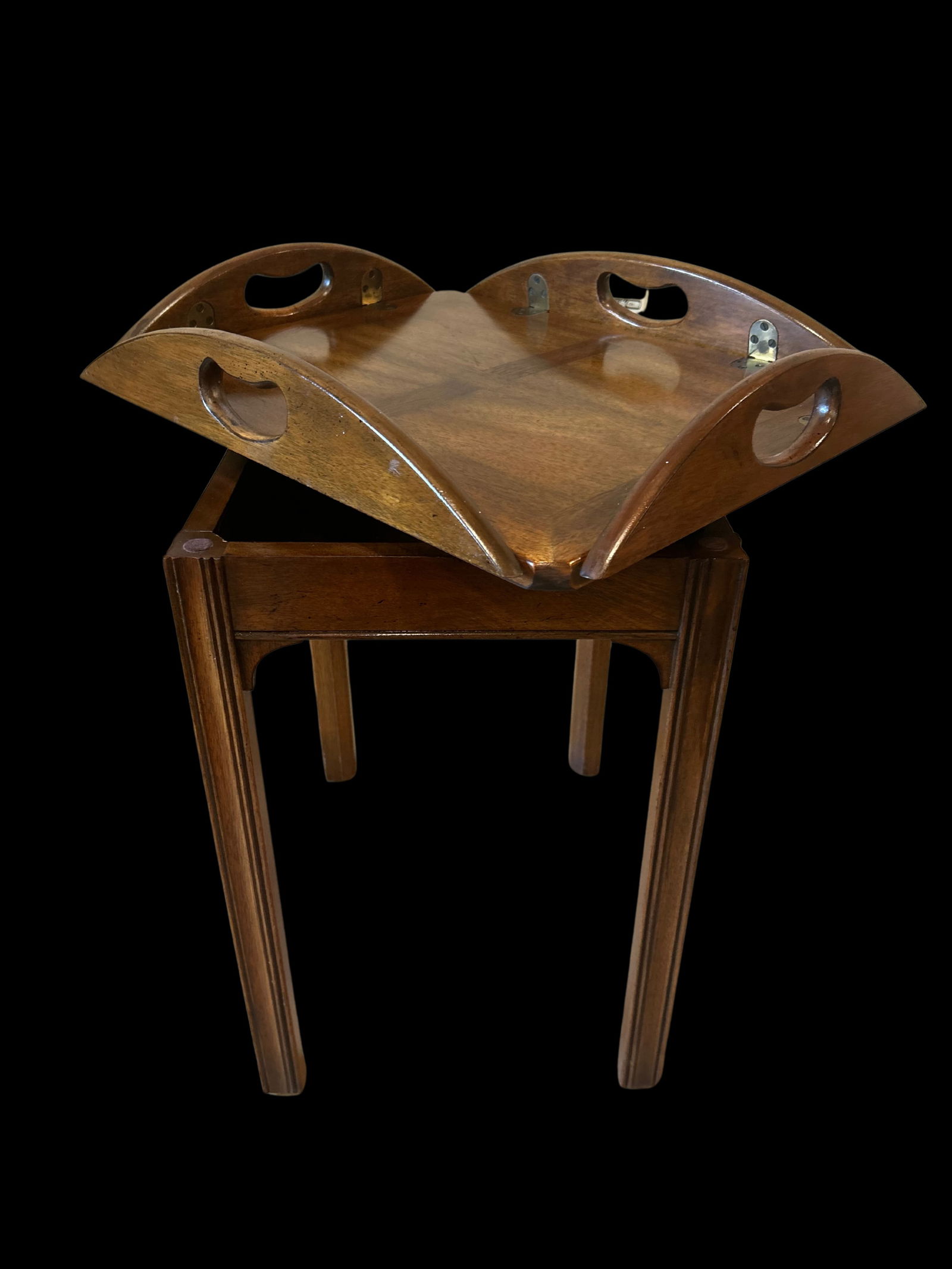 Baker Furniture English Chippendale Campaign Style Butler Tray Table - 8