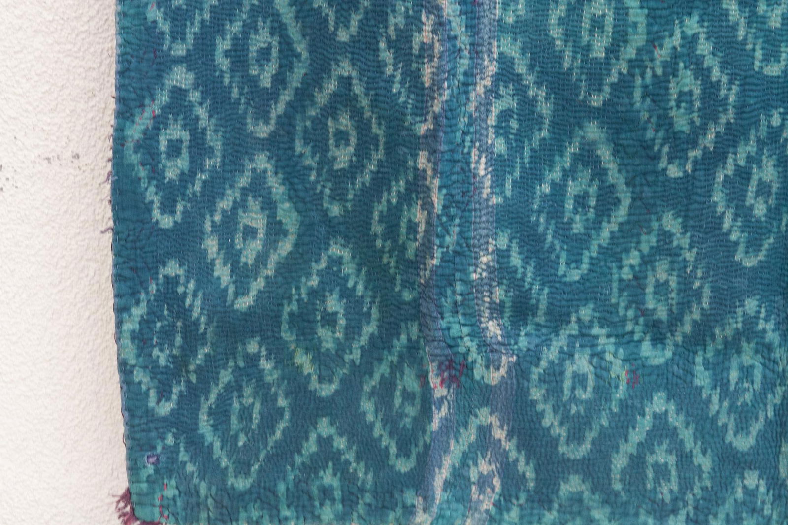 Chevron Stripe Vintage Indigo Printed Throw - 6