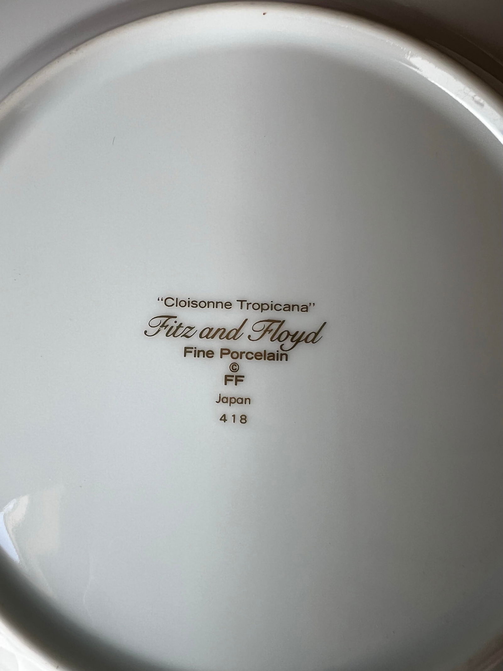 Vintage Colorful Tropical Style Dessert Dish Set- 9 Pieces - 8