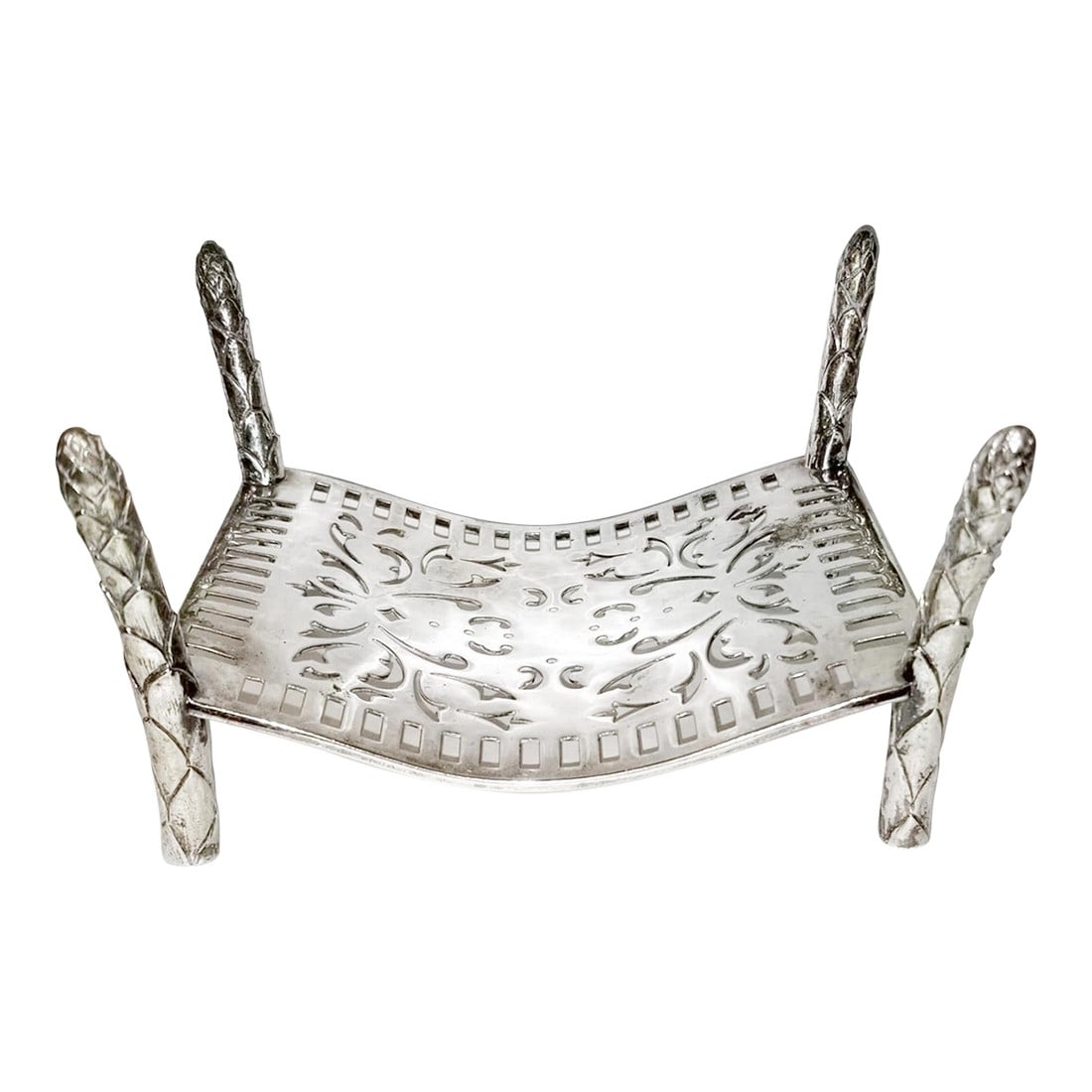 1940s Silverplate Asparagus Serving Stand