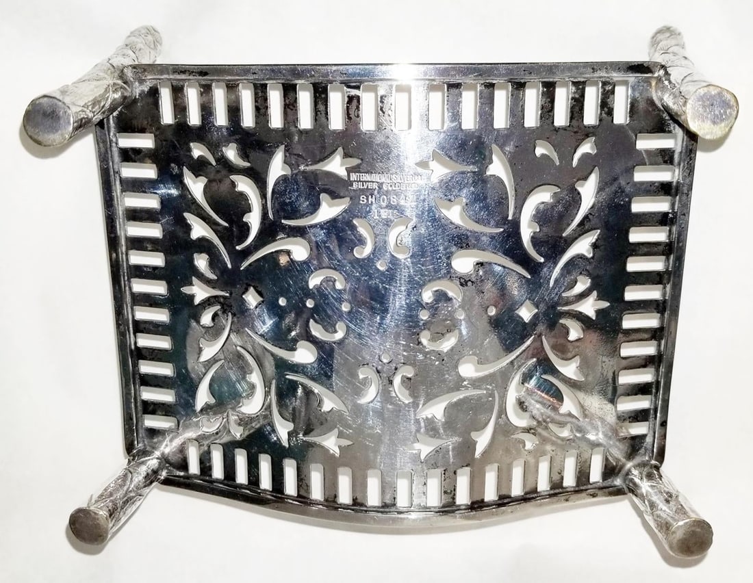 1940s Silverplate Asparagus Serving Stand - 4