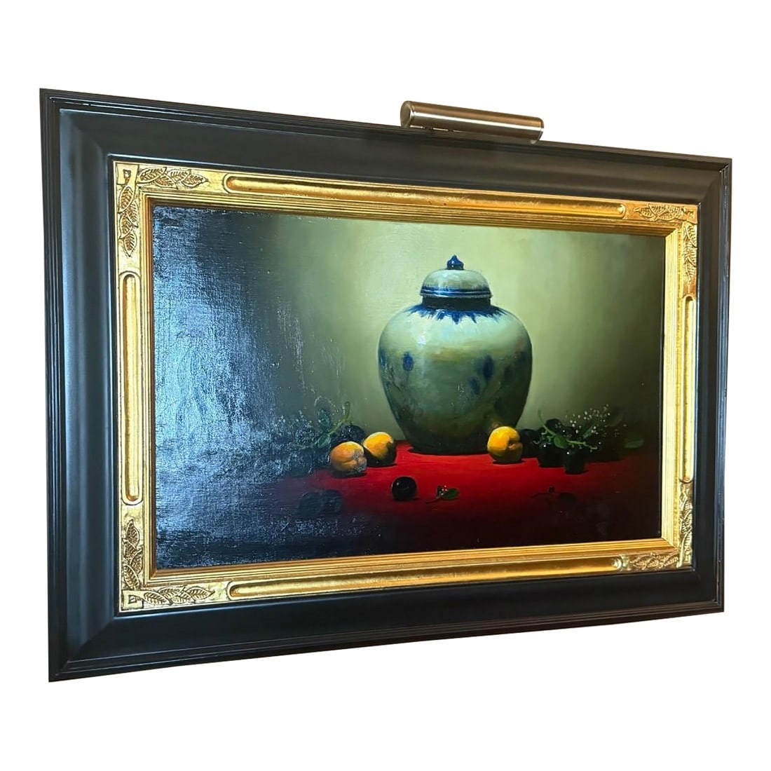 Framed Still Life Oil Painting by Sean Farrell "” Classic Elegance in Luminous Detail (1 of 10)