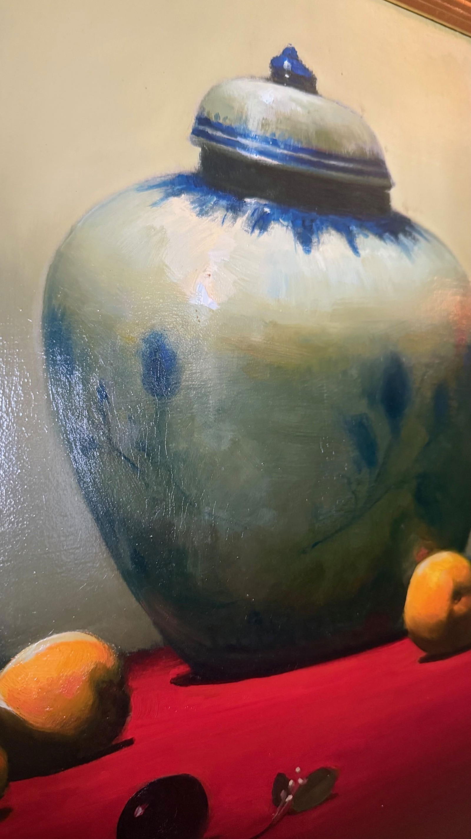 Framed Still Life Oil Painting by Sean Farrell "” Classic Elegance in Luminous Detail - 6