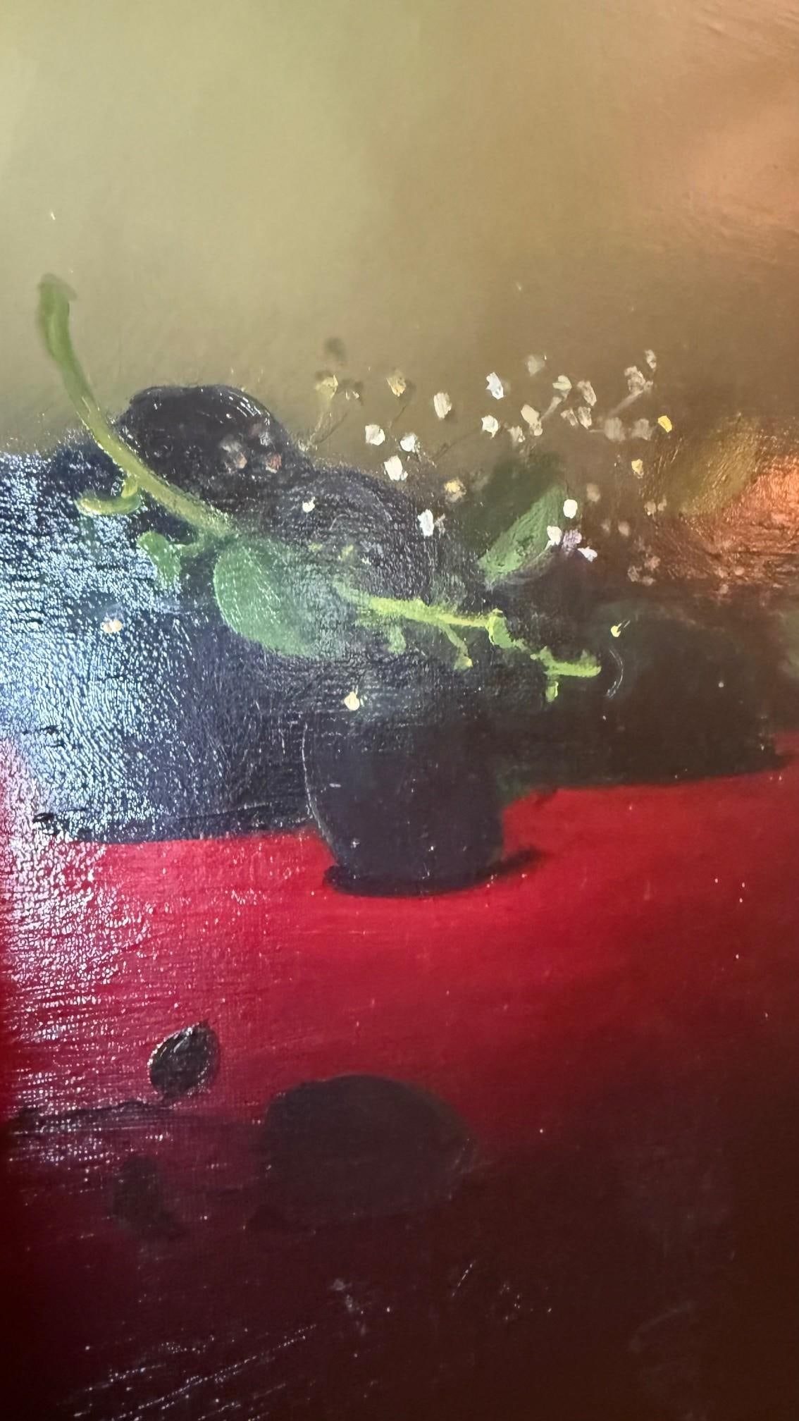 Framed Still Life Oil Painting by Sean Farrell "” Classic Elegance in Luminous Detail - 9